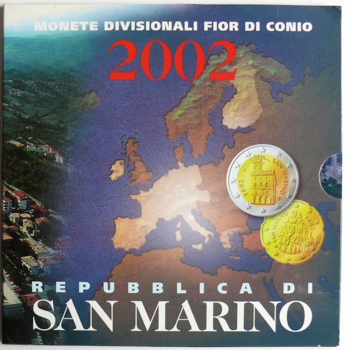 San Marino. Year Set (BU) 2002  (Ingen mindstepris)