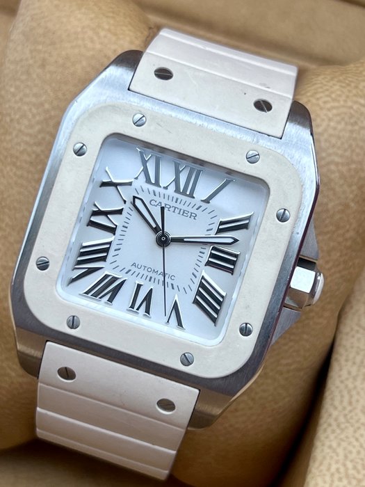 Cartier - Santos 100 Midsize Automatic - - 2878 - Unisex - 2011-nu