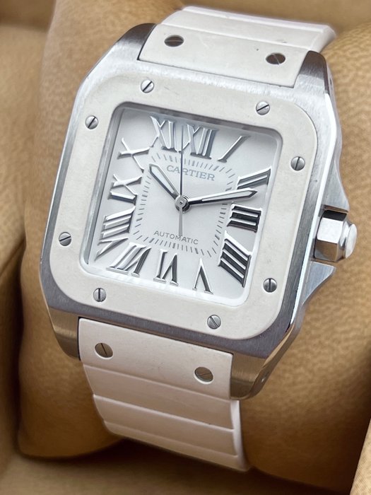 Cartier - Santos 100 Midsize Automatic - - 2878 - Unisex - 2011-nu