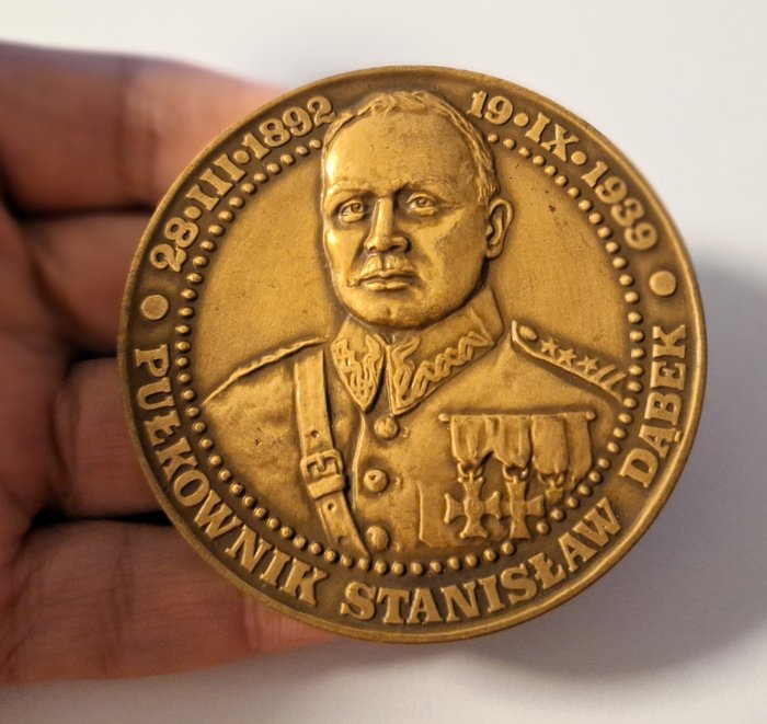 Polen - Medalje - Rare Polish medal dedicated to the hero of the Polish Republic Colonel Stanislaw Denbek and  Poland