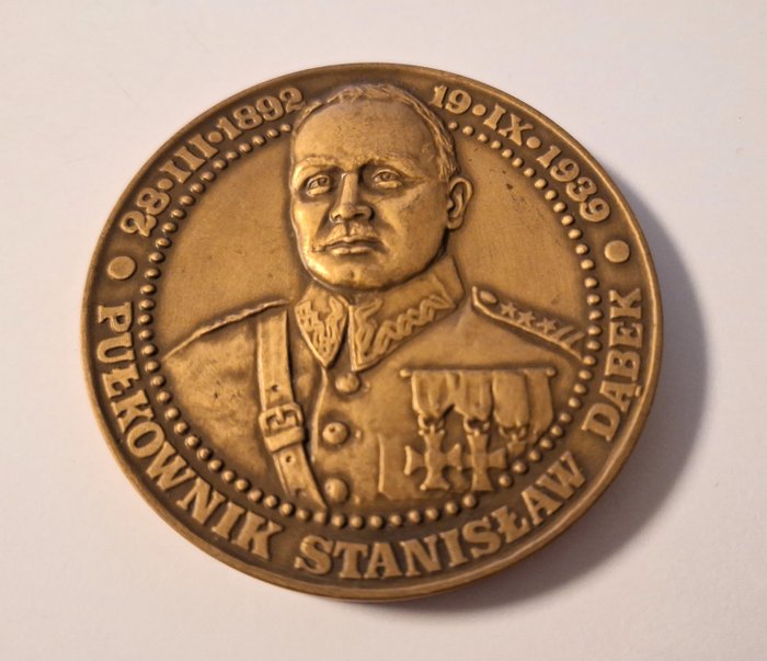 Polen - Medalje - Rare Polish medal dedicated to the hero of the Polish Republic Colonel Stanislaw Denbek and  Poland