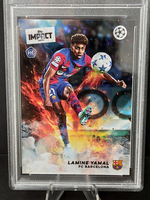 2023/24 Topps Ucc Impact Lamine Yamal PSA 10 Graded card