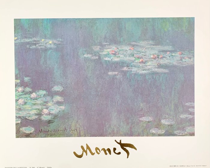 Claude Monet - Water lilies, 1905 - Artprint - 24 x 30 cm