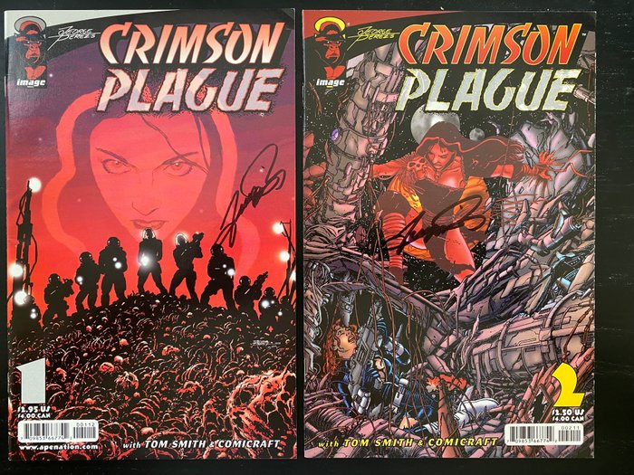 Crimson Plague # 1-2 - Signed by George Perez - 2 Comic - Første udgave