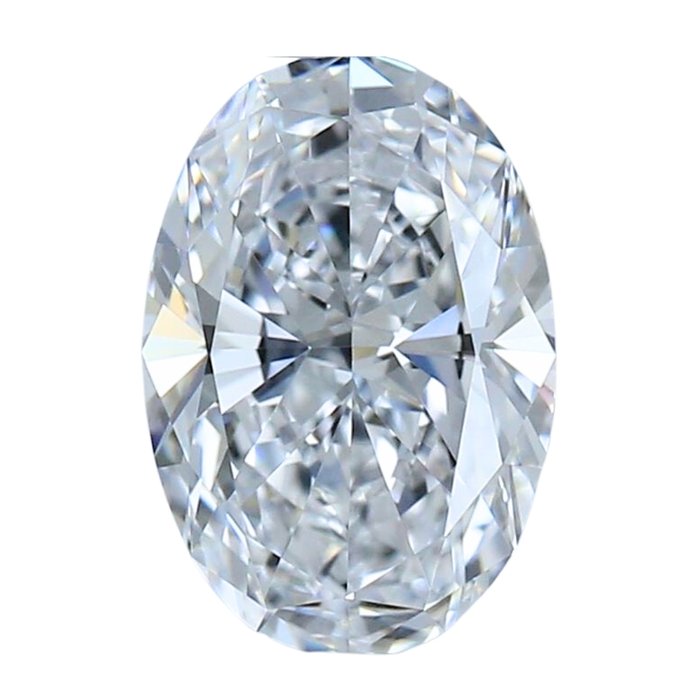 1 pcs Diamant  (Natur)  - 101 ct - Oval - D (farveløs) - IF - Gemological Institute of America (GIA) - fantastisk diamant