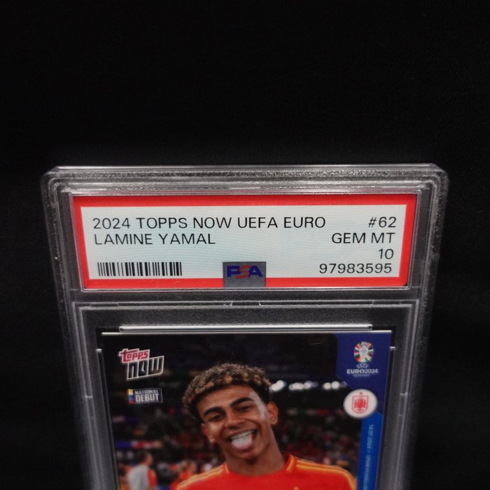 2024 Topps Now, UEFA Euro Lamine Yamal #62 / #66 PSA 10 - 2 Graded card