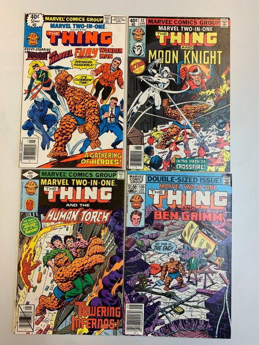 Marvel Two-In-One 29,31,51,52,59,100  more - 14 Comic - Første udgave - 1976/1983