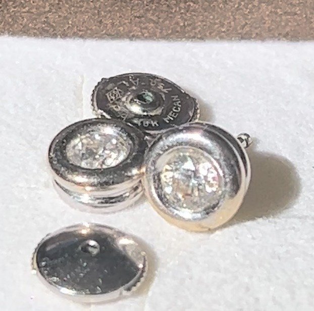 Ingen mindstepris - Øreringe - 18 kraat Hvidguld -  0.58ct. tw. Diamant (Natur)