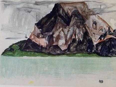 Egon Schiele (1890-1918) (after) - Der Mittagskogel bei Villach