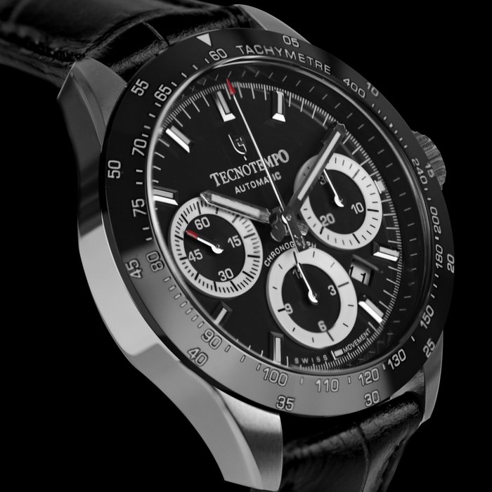 Tecnotempo - "Chrono Round" - Designed and Assembled in Italy - Swiss Movt - Limited Edition - - TT.200RO.PN - Mænd - 2011-nu