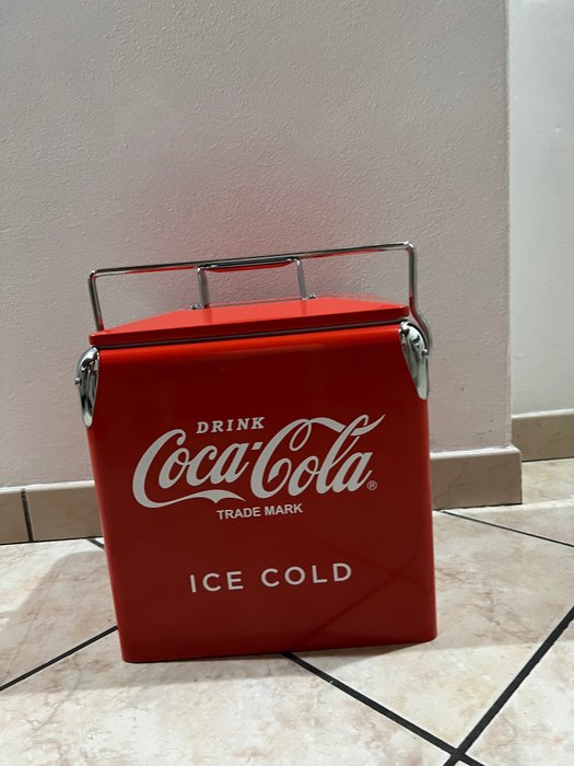 coca cola - coca cola - Isspand - Metal, Plast - Icebox køleskabsboks