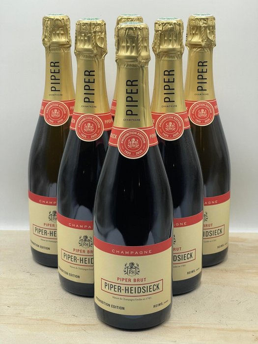 Piper Heidsieck, Prohibtiion - Champagne Brut - 6 Flasker (0,75 L)