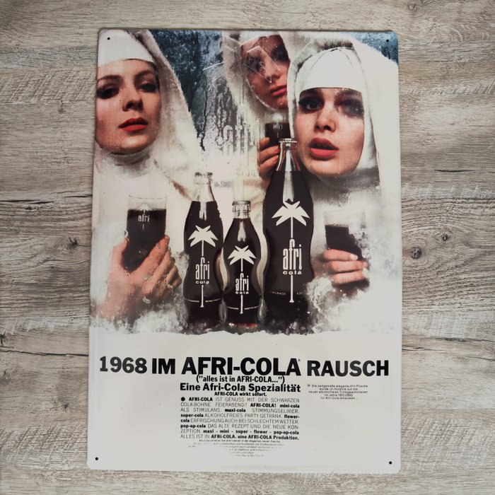 Afri Cola - Reklameplakat - Metal