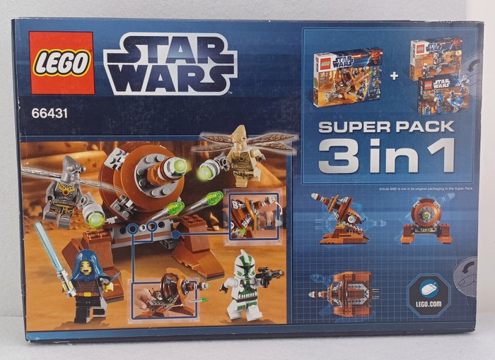 Lego - Star Wars - 66431 -  Super Pack 3 in 1 (Sets 7914, 9488, and 9491)