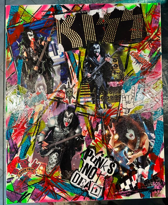 KISS - Artwork on canvas by artist Sostelly - 2024