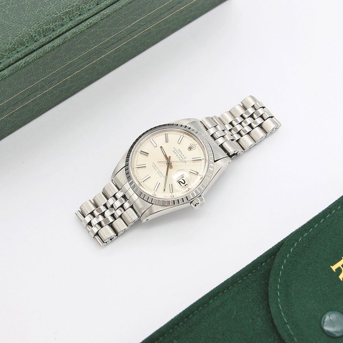 Rolex - Oyster Perpetual Datejust -Silver Dial - Ingen mindstepris - 1603 - Unisex - 1970-1979