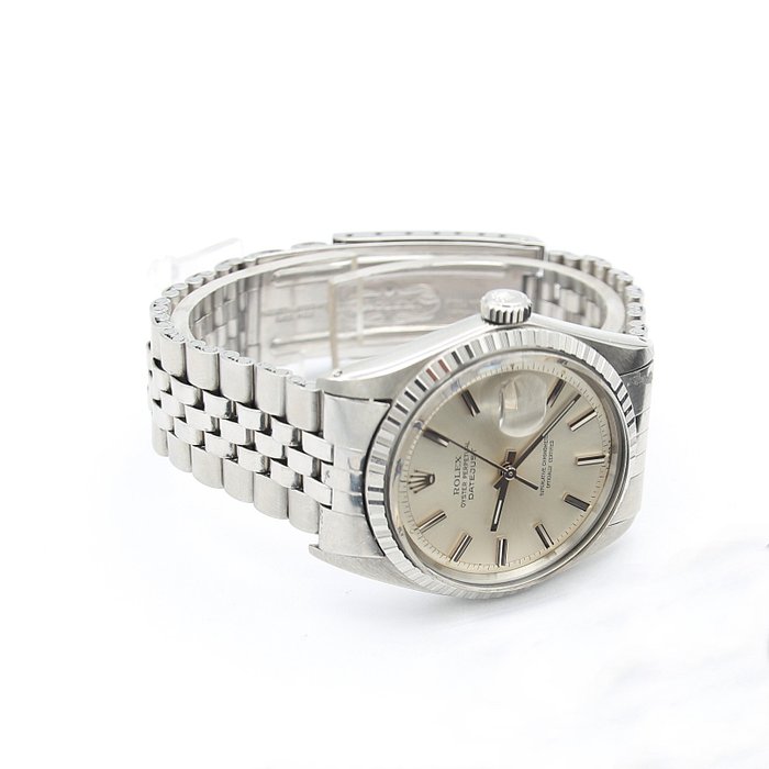 Rolex - Oyster Perpetual Datejust -Silver Dial - Ingen mindstepris - 1603 - Unisex - 1970-1979