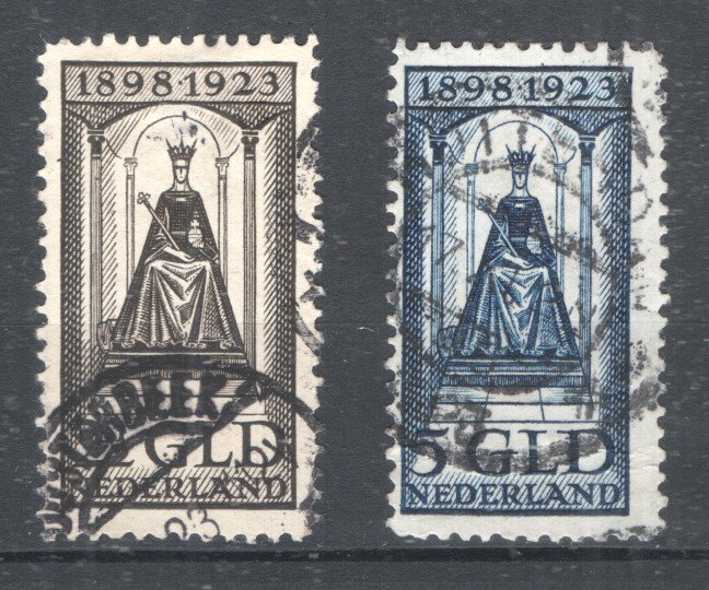 Holland 1923 - Wilhelminas regeringsjubilæum - NVPH 130/131