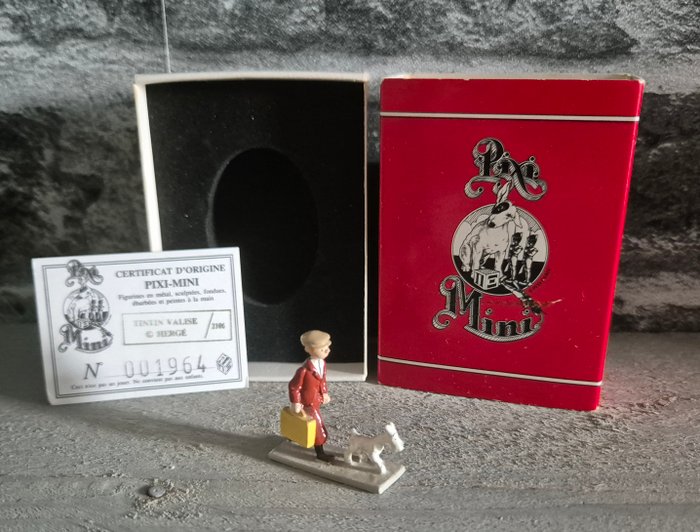 Pixi - Statuette - Statuete Mini Pixi Tintin Valise - ref 2106 - 1994 - Plumb