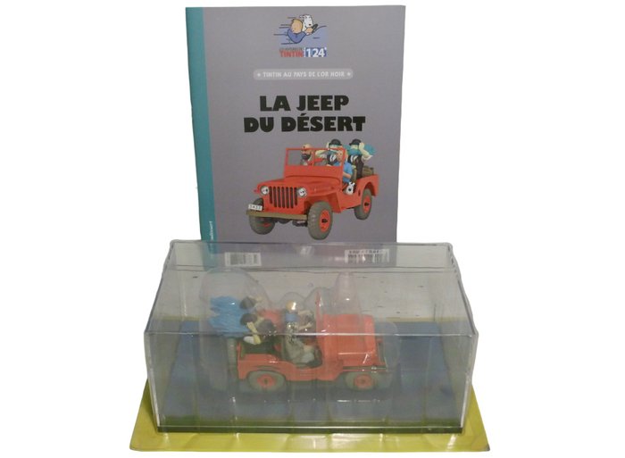 Moulinsart 1:24 - Modelbil - La jeep Du Désert - Tintin au pays de l'or Noir - Nummer 47