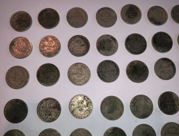 Bulgarien. Boris III (1918-1943). A Lot of 60x Old Bulgarian Coins 1906, 1912, 1913  (Ingen mindstepris)