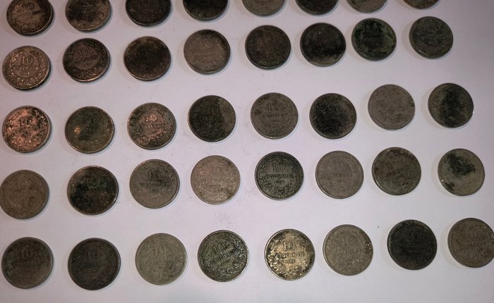 Bulgarien. Boris III (1918-1943). A Lot of 60x Old Bulgarian Coins 1906, 1912, 1913  (Ingen mindstepris)