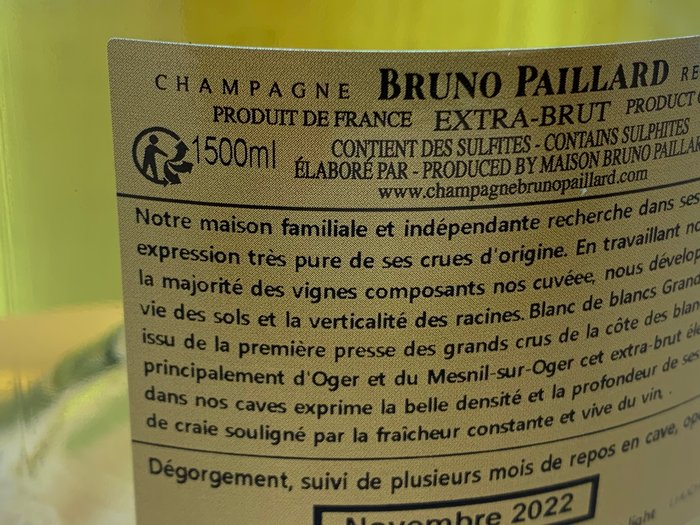 Bruno Paillard, Grand Cru - Champagne Blanc de Blancs - 1 Magnum (1,5 L)