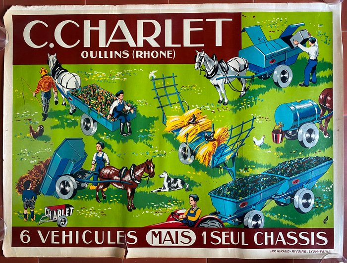 Anonymous - Agriculture - 6 Véhicules 1 seul Chassis - Charlet - 1930‹erne