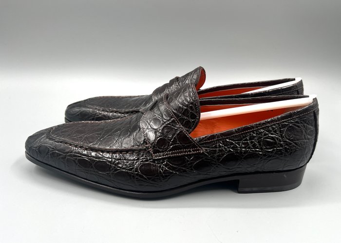 Santoni UK9,5 Crocodile - No reserve price - Hyttesko - Ny og i æsken