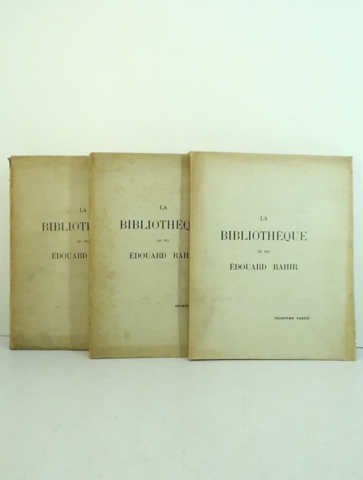 Edouard‎ Rahir - La Bibliothèque de feu Édouard Rahir‎ - 1930