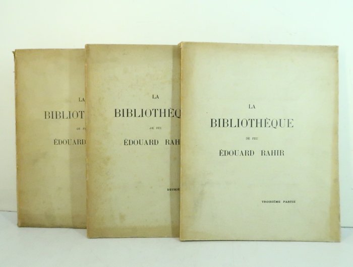 Edouard‎ Rahir - La Bibliothèque de feu Édouard Rahir‎ - 1930