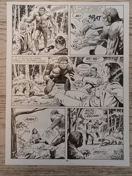 Bignotti, Franco - 2 Original page - Martin Mystère - n. 32 "L'uomo dei boschi" - 1984