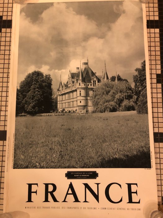 Jean Roubier - Braun et Cie - Les Châteaux de la Loire Azay le Rideau - 1950‹erne