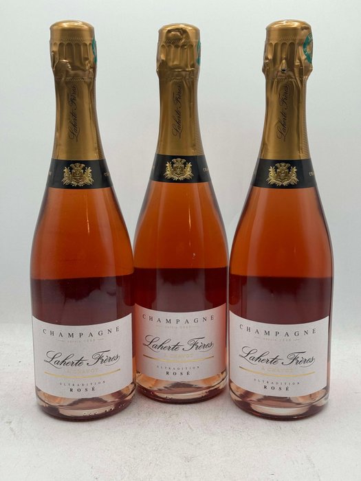 Laherte Frères, Ultradition Rosé - Champagne Brut - 3 Flasker (0,75 L)