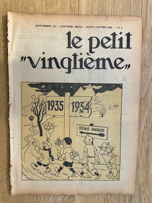 Le Petit XXe  3 janvier  1935- BONNE ANNÉE 1935