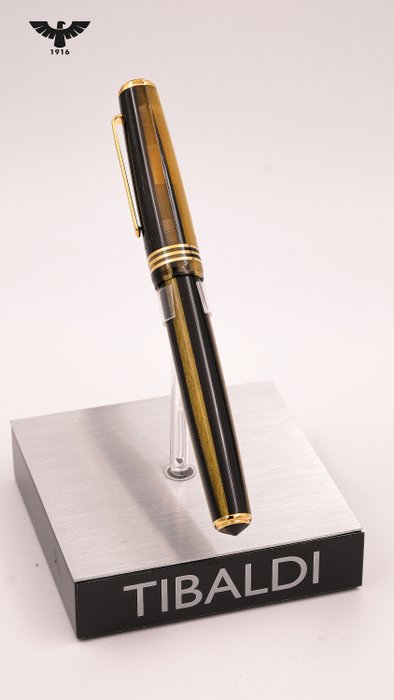 Tibaldi - N°60 - Black  Gold - Leather Good GIFT!! NO RESERVE PRICE!! - Rollerpen