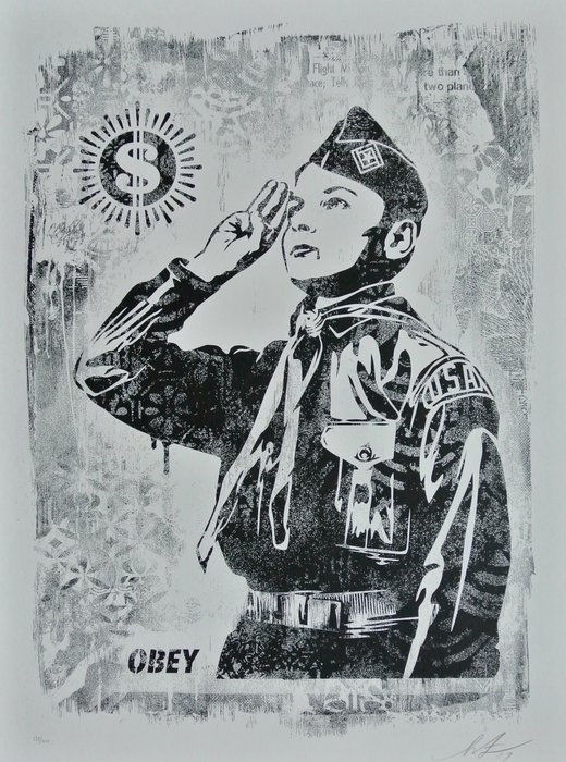 Shepard Fairey (OBEY) - Learn to Obey Signed + Numbered Exhibition Poster - 2010‹erne