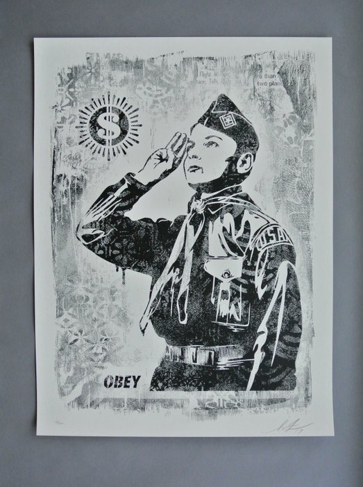 Shepard Fairey (OBEY) - Learn to Obey Signed + Numbered Exhibition Poster - 2010‹erne