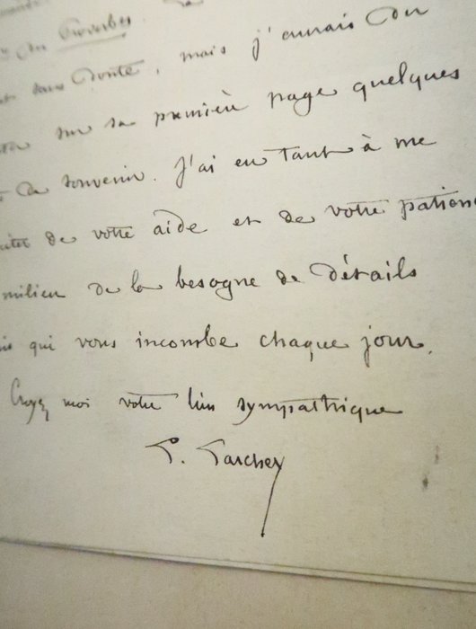 signé; Lorédan Larchey - ‎Nos vieux proverbes [avec Lettre Autographe Signée] - 1886