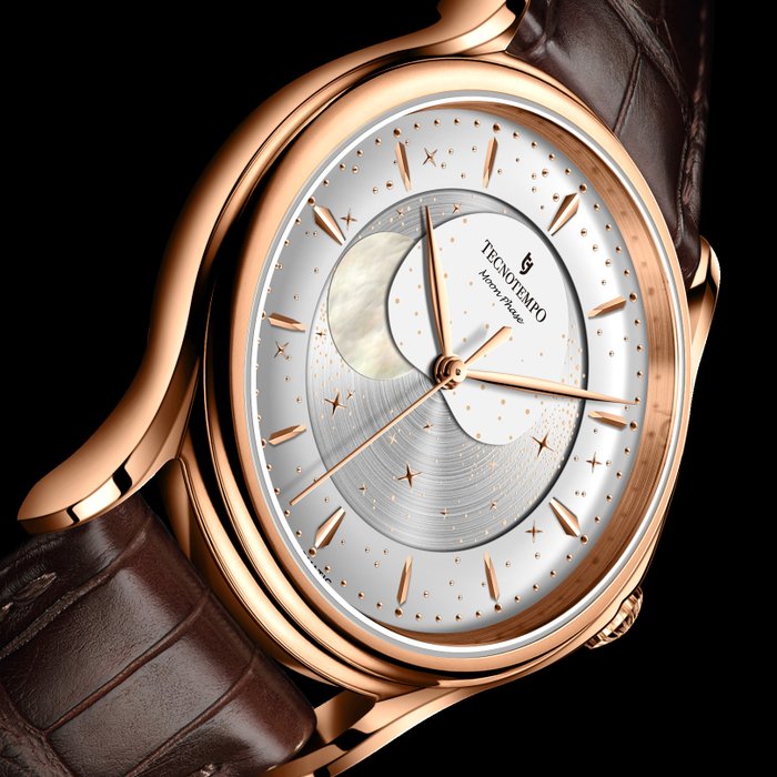 Tecnotempo  - "Moon Phase" - Automatic - Special Edition - - Ingen mindstepris - TT.50MP.RG (gold tone) - Mænd - 2011-nu