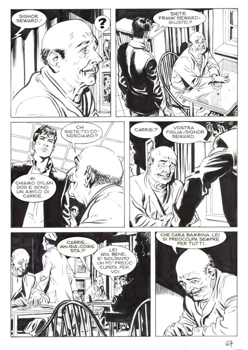 Bigliardo, Daniele - 2 Original page - Dylan Dog #316 - "Blacky" - 2012