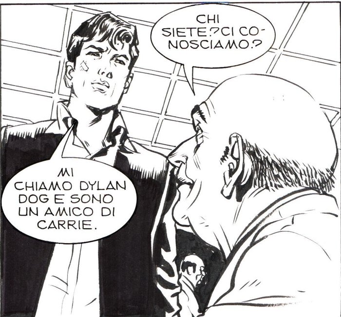 Bigliardo, Daniele - 2 Original page - Dylan Dog #316 - "Blacky" - 2012