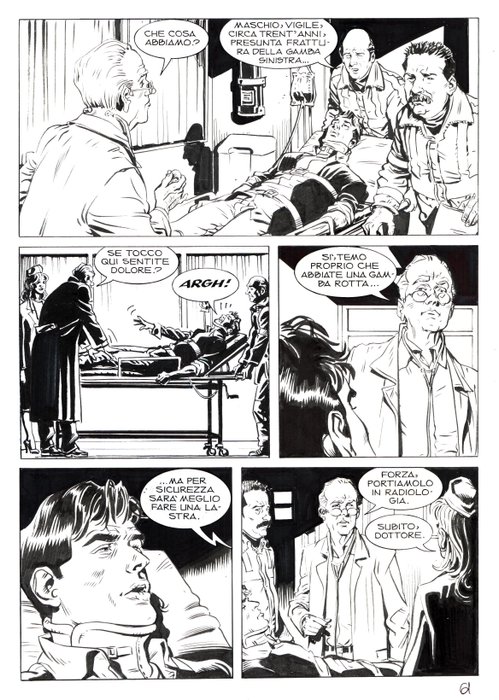 Bigliardo, Daniele - 2 Original page - Dylan Dog #316 - "Blacky" - 2012