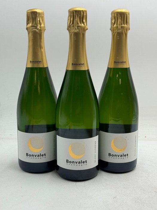 Bonvalet Blanc Supreme - Champagne 1er Cru - 3 Flasker (075 L)