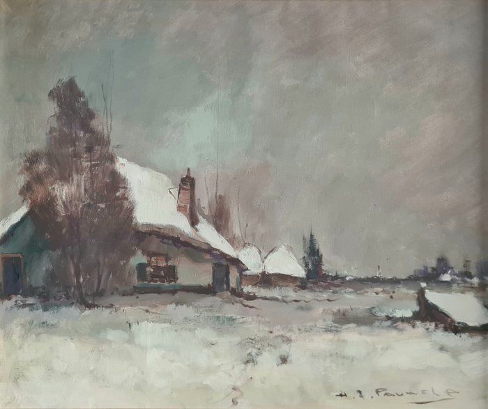 Henri Joseph Pauwels (1903-1983) - Winters landschap