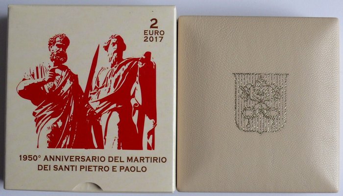 Vatikanstaten. 2 Euro 2017 "Santi Pietro e Paolo" Proof  (Ingen mindstepris)