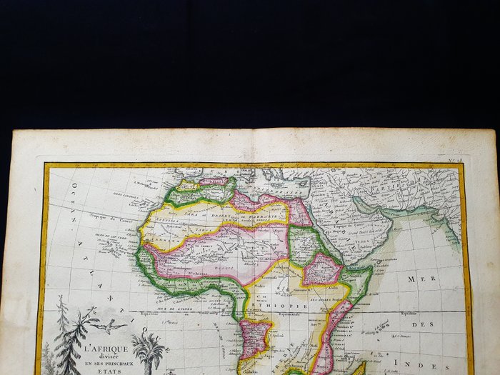 Afrika - Madagaskar / Cape Town / Senegal / Togo / Congo / Etiopien; G. Rizzi Zannoni / Janvier / Lattre - L'Afrique divisee en ses Principaux Etats - 1761-1780