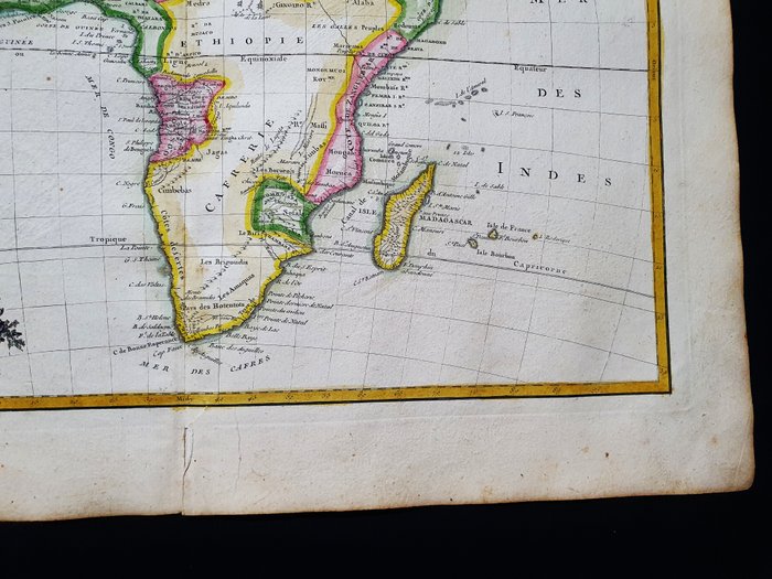 Afrika - Madagaskar / Cape Town / Senegal / Togo / Congo / Etiopien; G. Rizzi Zannoni / Janvier / Lattre - L'Afrique divisee en ses Principaux Etats - 1761-1780