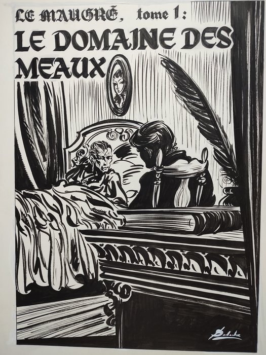 Dedecker Guy - 1 Original drawing - Le Maugré - Le Domaine des Meaux - 1997