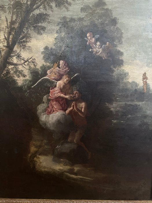 Alessandro Magnasco (1667-1749), Circle of - Isacco o San Paolo viene nutrito dall'angelo